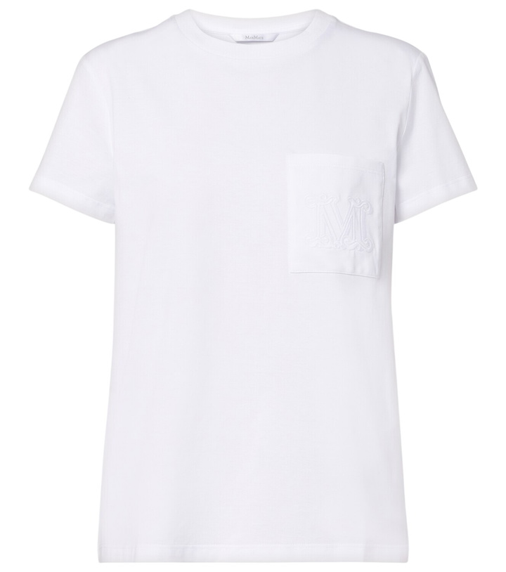 Photo: Max Mara Monogram cotton jersey T-shirt