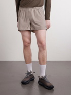 Portal - Marka Liner 5" Mesh-Trimmed Recycled-Shell Running Shorts - Brown