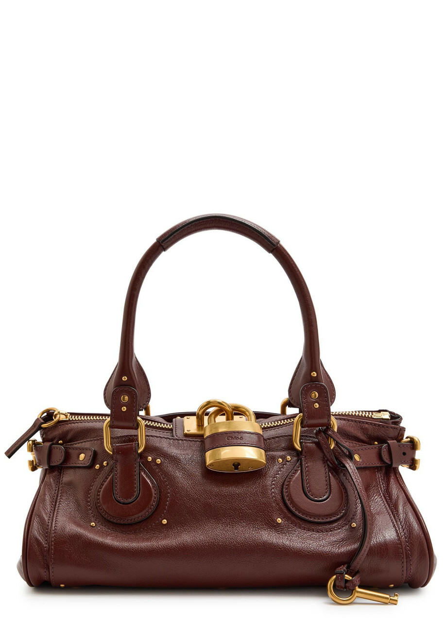 Chloe Paddington Padlock Grained Leather Shoulder bag - Brown - One Size