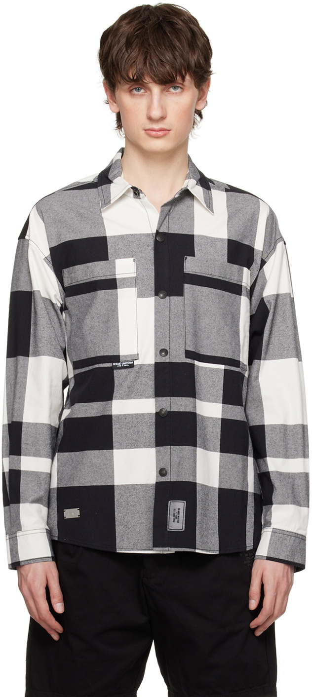 Izzue Black & White Check Shirt