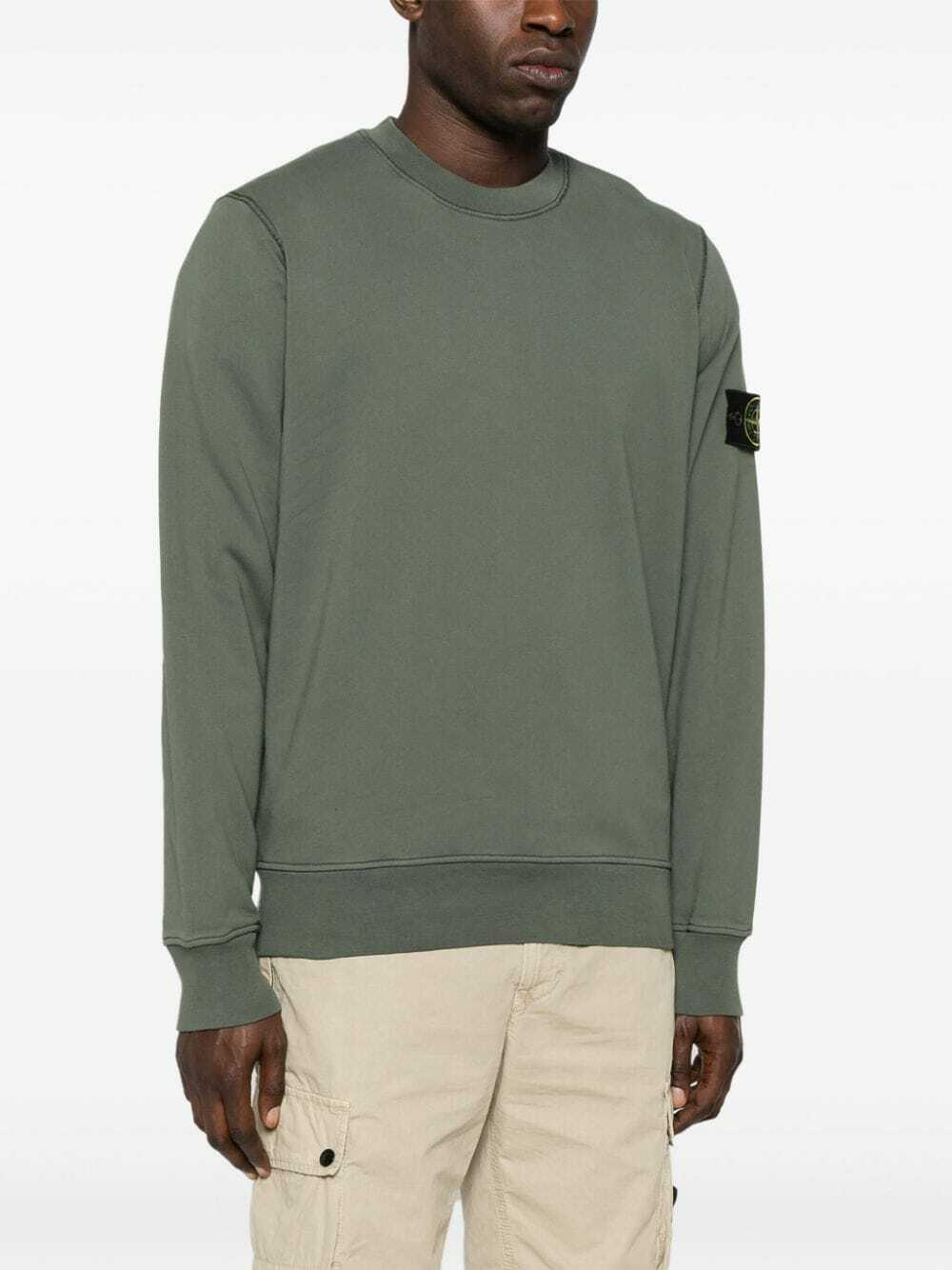 STONE ISLAND - Logo Cotton Sweatshirt Stone Island