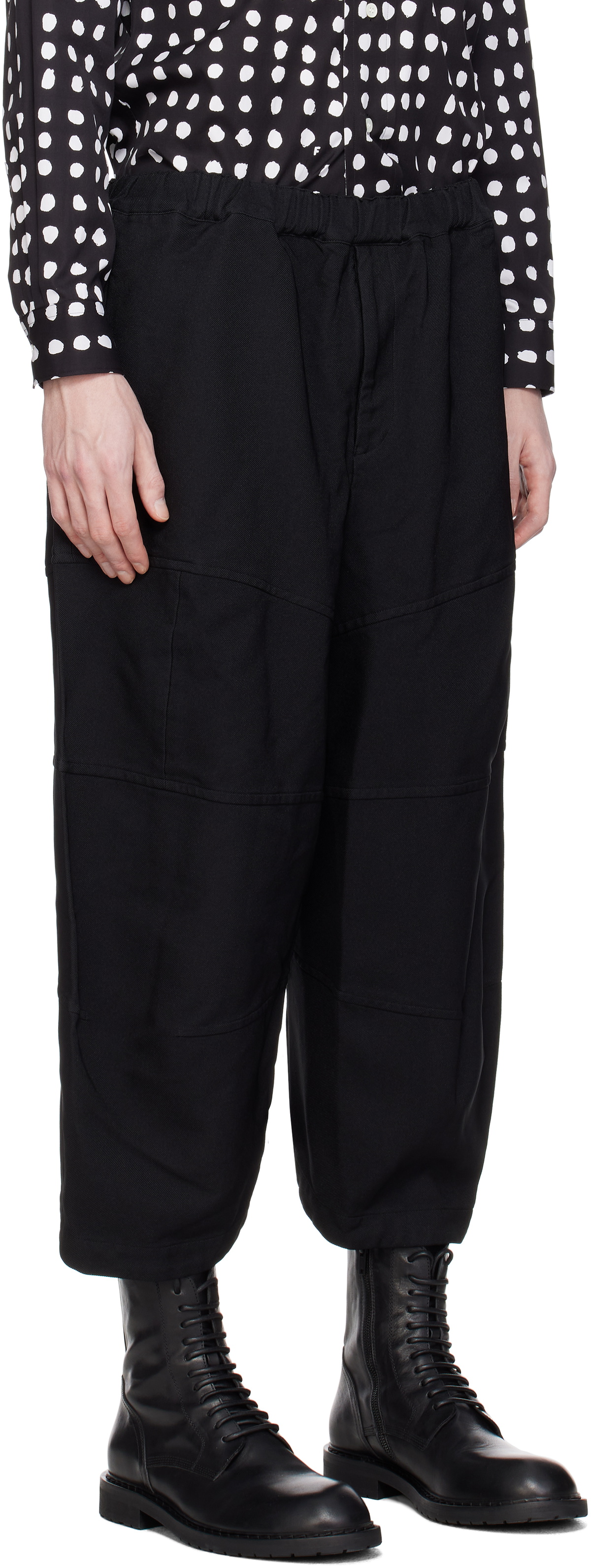 Black Comme des Garçons Black Thick Gabardine Trousers
