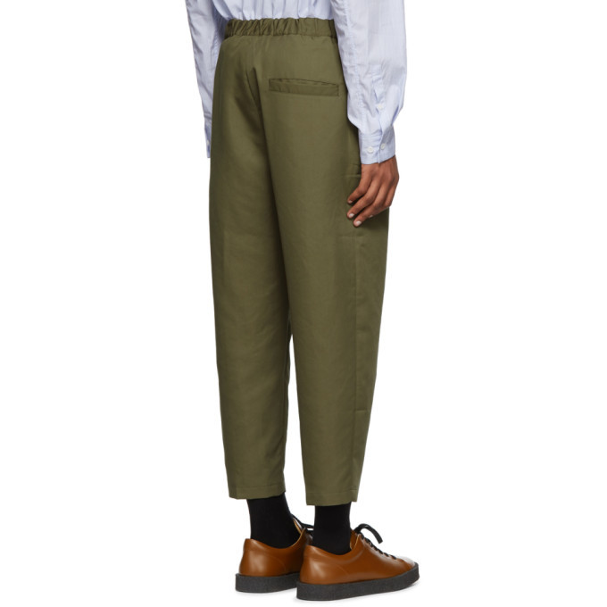 OAMC Green Cropped Regs Trousers OAMC