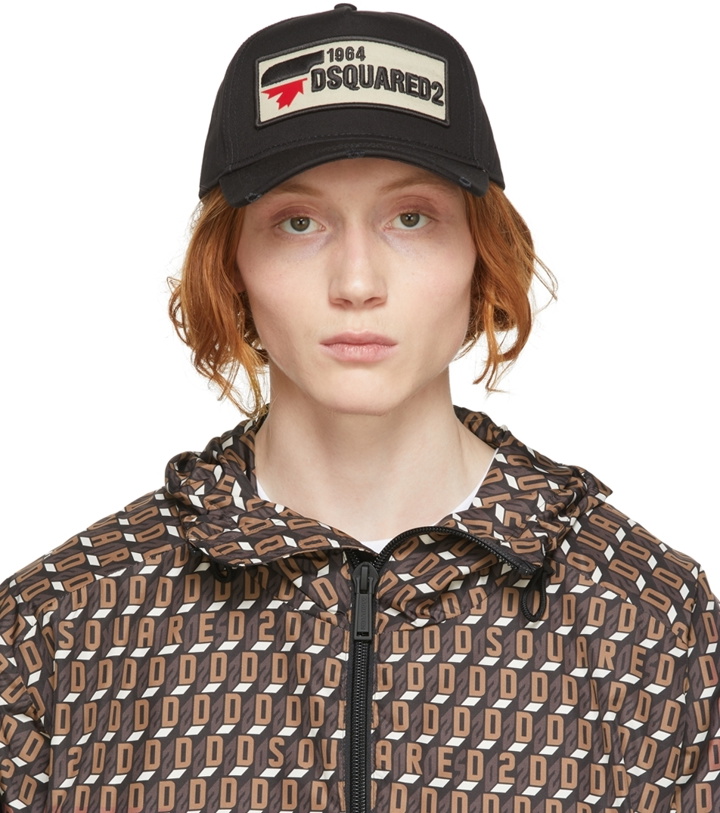 Photo: Dsquared2 Black Logo Patch Cap