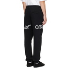 Off-White Black Bookish Scarf Cuffed Sweatpants