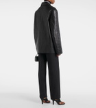 The Row Fabian leather jacket