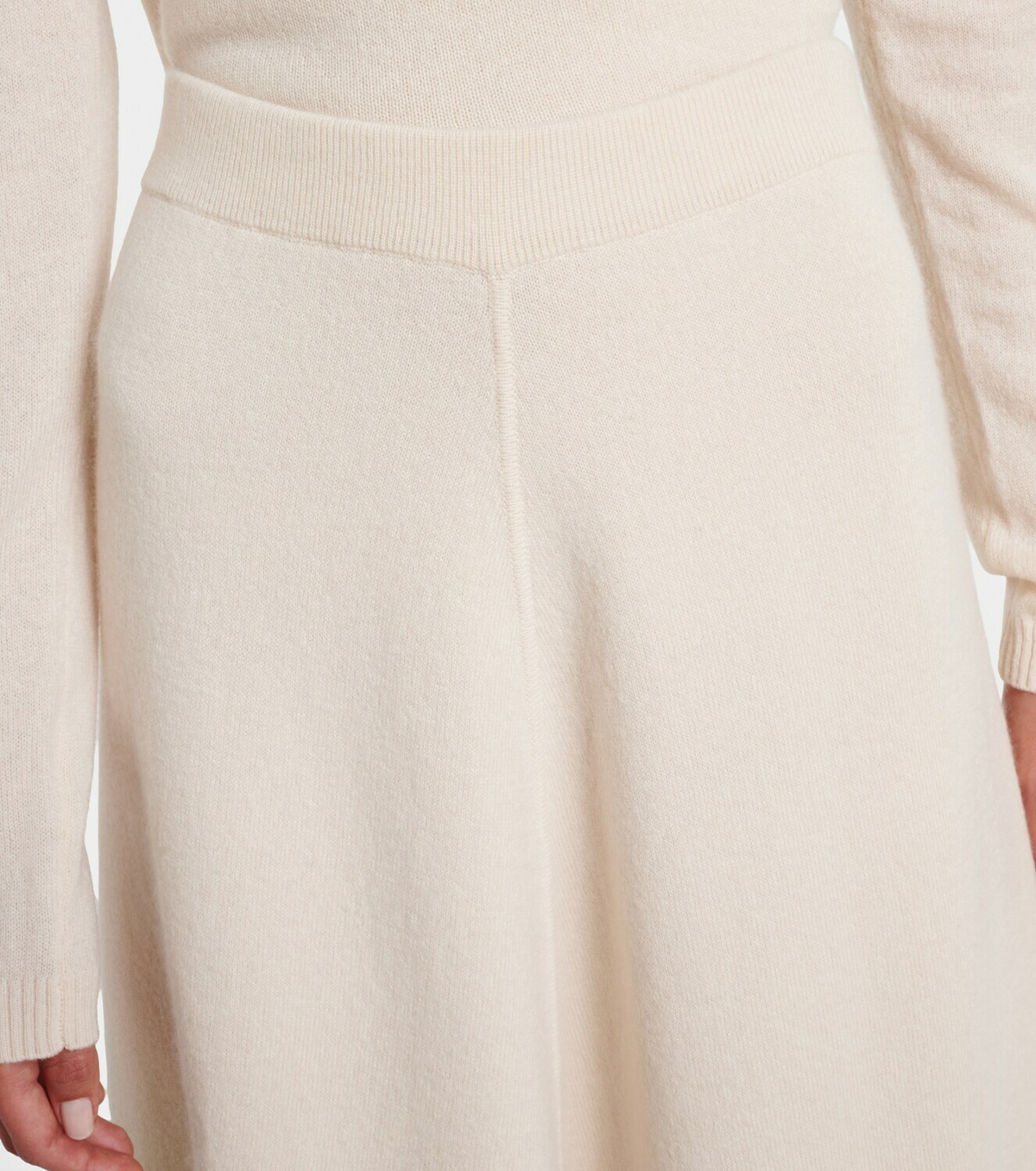 Jardin des Orangers Wool and cashmere midi skirt