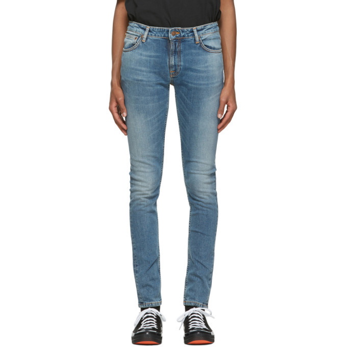 Photo: Nudie Jeans Blue Skinny Lin Jeans