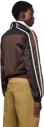 Martine Rose Brown Shrunken Track Jacket