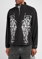 Warren Lotas Serenity Reaper Embroidered Fleece Jacket Black