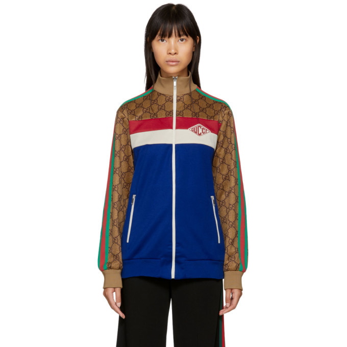 Photo: Gucci Multicolor GG Supreme Track Jacket