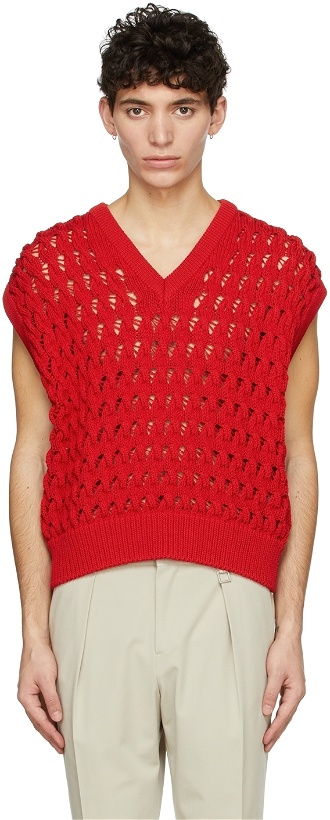 Photo: Wooyoungmi Red Nylon Vest