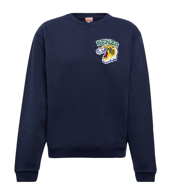 Photo: Kenzo - Embroidered cotton jersey sweatshirt