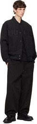 Hugo Black Logo Bonded Bomber