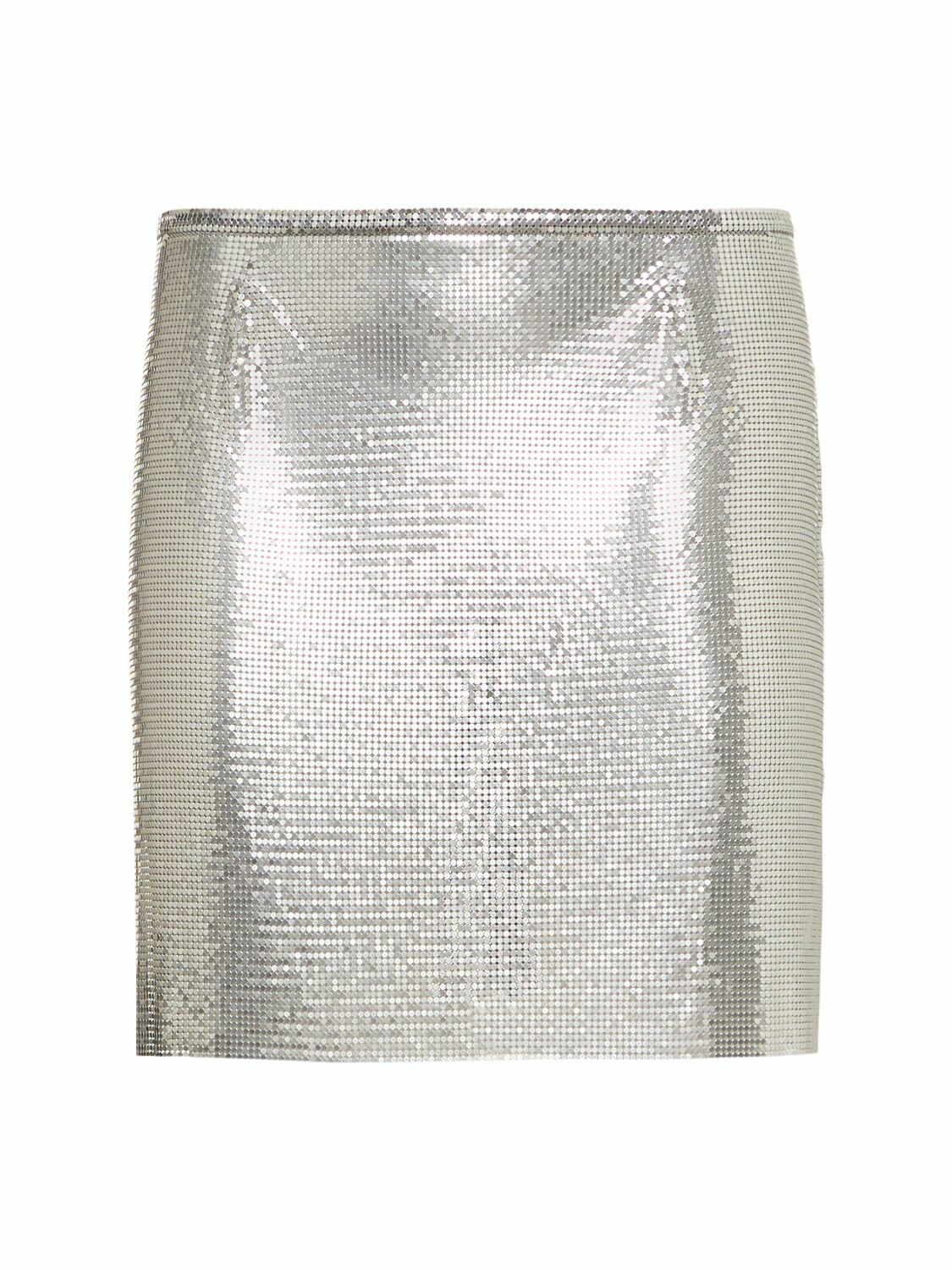 RABANNE Micro Mesh Mini Skirt