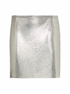 RABANNE Micro Mesh Mini Skirt