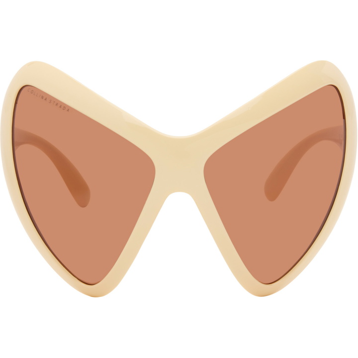 Photo: Collina Strada Off-White Mariposa Sunglasses