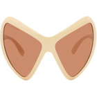 Collina Strada Off-White Mariposa Sunglasses