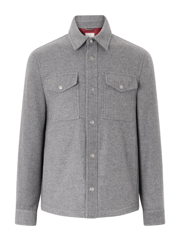 Photo: Brunello Cucinelli - Cashmere Overshirt - Gray