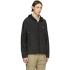 Stone Island Black Nylon Metal Hooded Jacket