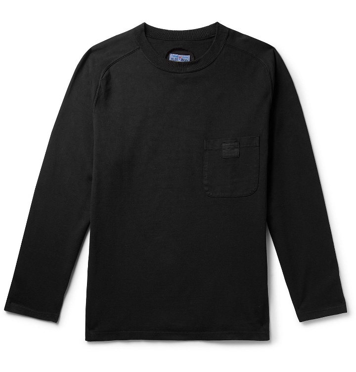 Photo: Blue Blue Japan - Cotton-Jersey T-Shirt - Black