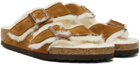 Birkenstock Tan Regular Arizona Shearling Sandals