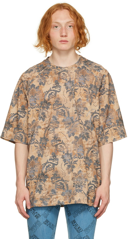 Photo: Versace Jeans Couture Tan Tapestry T-Shirt