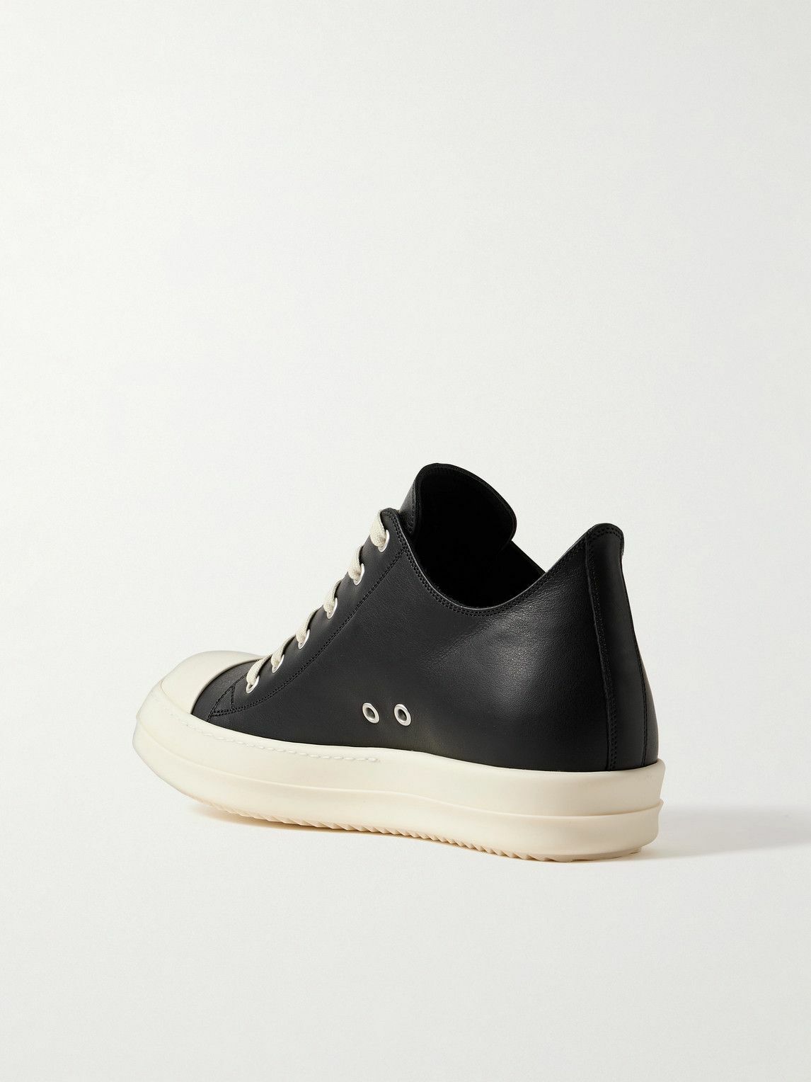 Rick Owens - Ramones Leather Sneakers - Black