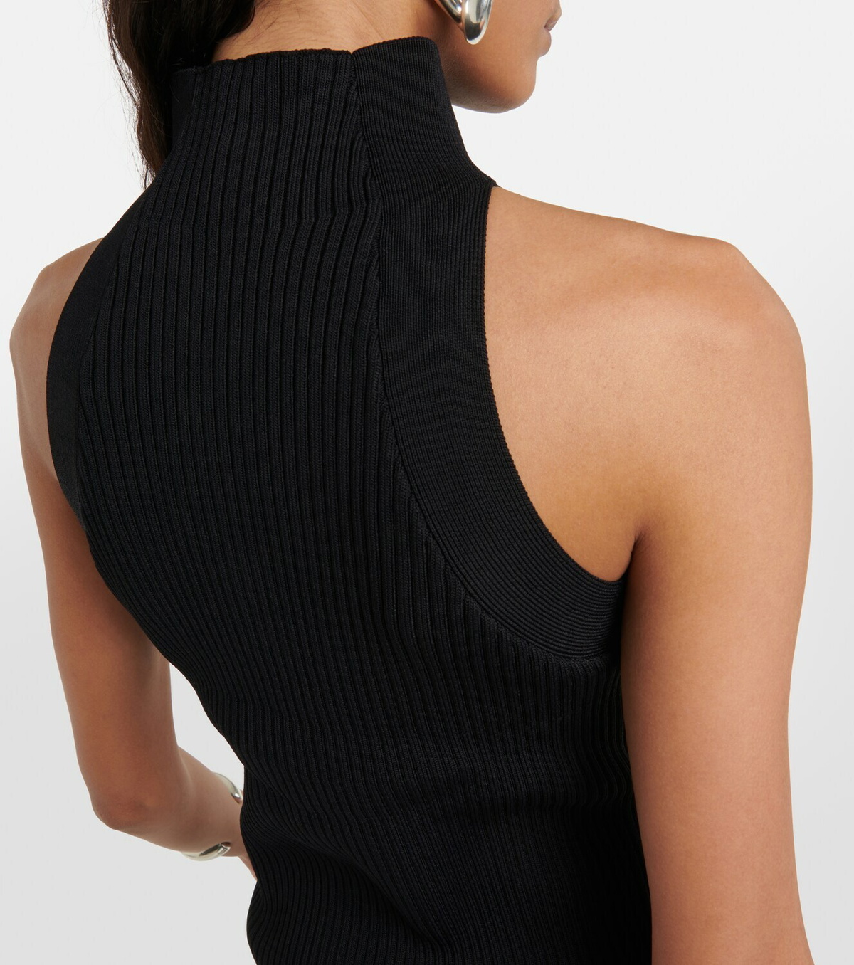 Dion Lee Ribbed-knit cutout top