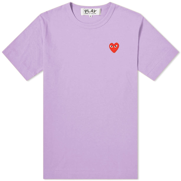 Photo: Comme des Garcons Play Colour Series Logo Tee Purple