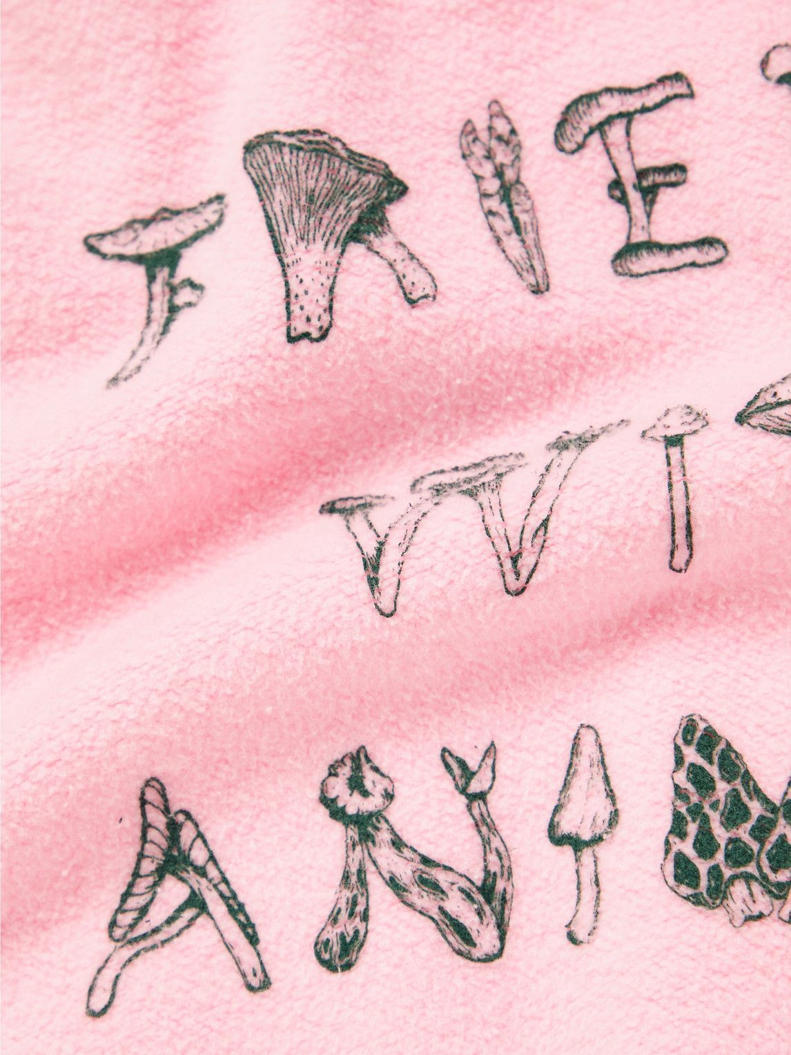 FRIENDS WITH ANIMALS - Reversible Printed Cotton-Jersey Sweatshirt - Pink