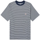 Danton Men's Fine Stripe T-Shirt in Navy/White