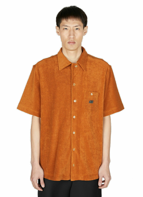 Photo: Dolce & Gabbana - Towelling Short Sleeve Shirt in Orange