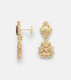Suzanne Kalan 18kt gold earrings with gemstones