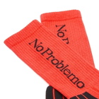 No Problemo Women's Socks in Coral 