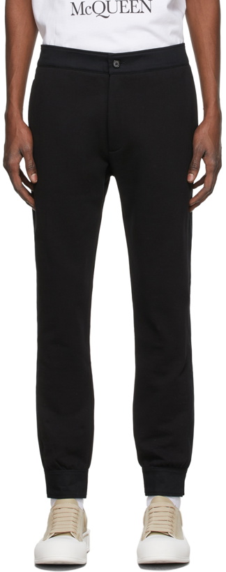 Photo: Alexander McQueen Black French Terry Lounge Pants