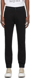 Alexander McQueen Black French Terry Lounge Pants