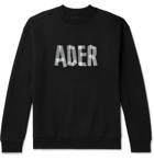 Ader Error - Oversized Logo-Print Cotton-Blend Jersey Sweatshirt - Black