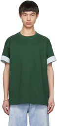 Bottega Veneta Green Double Layer T-Shirt