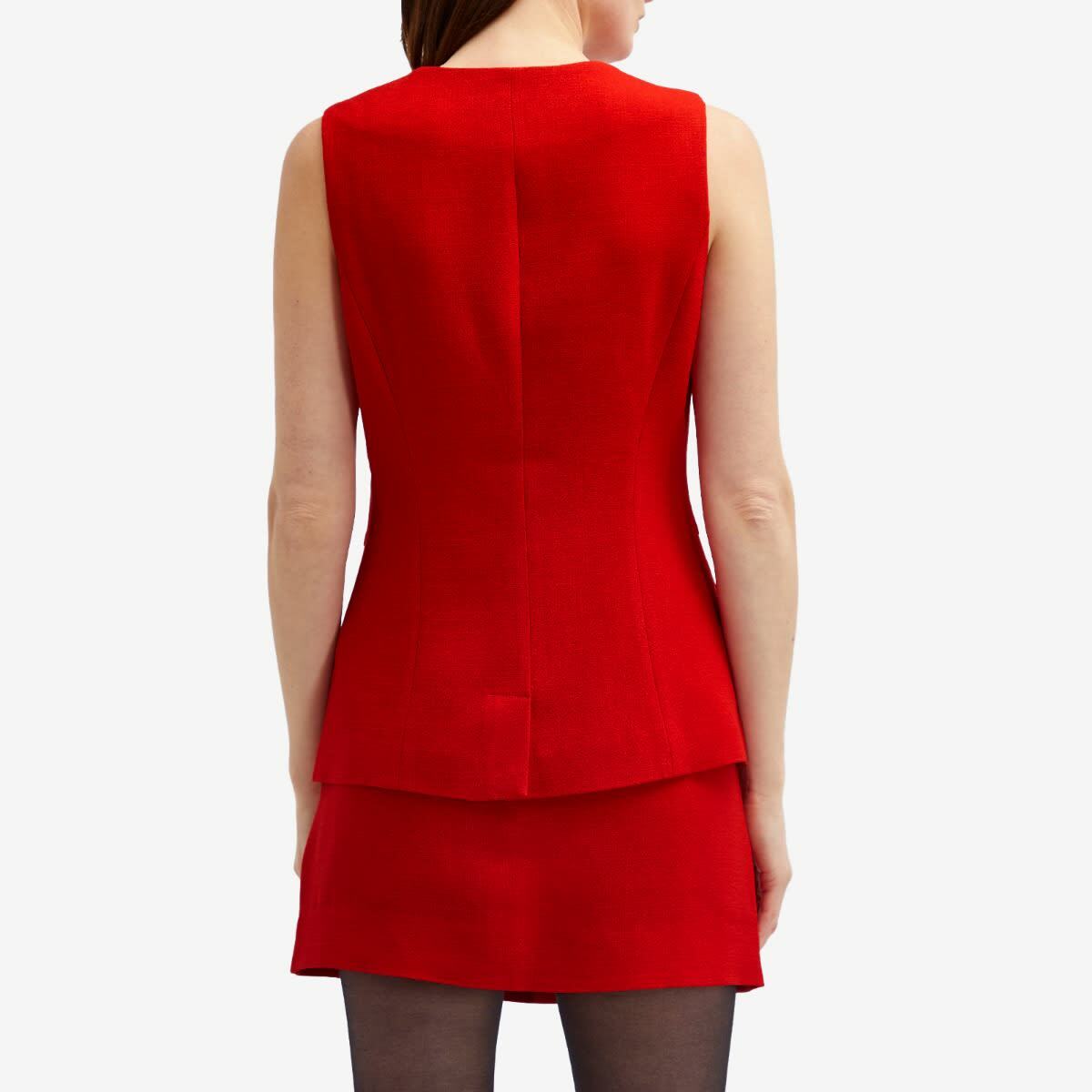 RIXO Women's Ingrida Tailored Vest Top in Red