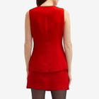 RIXO Women's Ingrida Tailored Vest Top in Red