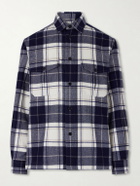 Dunhill - Checked Cashmere Overshirt - Blue