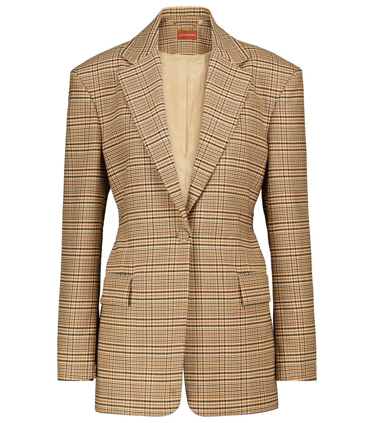 Altuzarra - MacGuffin checked wool and cotton-blend blazer