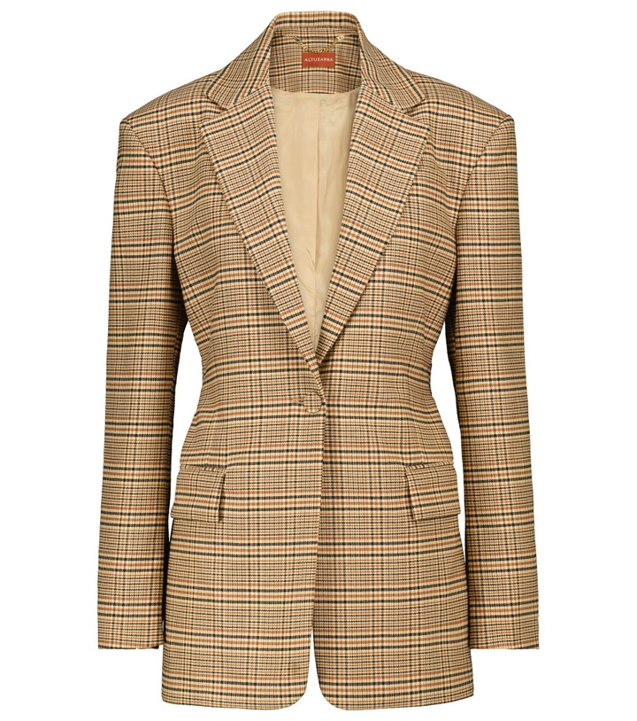 Photo: Altuzarra - MacGuffin checked wool and cotton-blend blazer