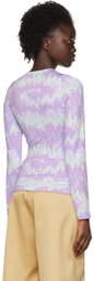 Rokh Purple Polyester T-Shirt