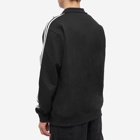 Adidas Men's 3 Stripe Half-Zip Sweat in Black/White