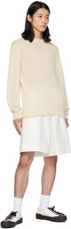 Jil Sander Off-White Patch Sweater