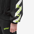 Off-White Men's Opposite Arr Boxy Hoodie in Black