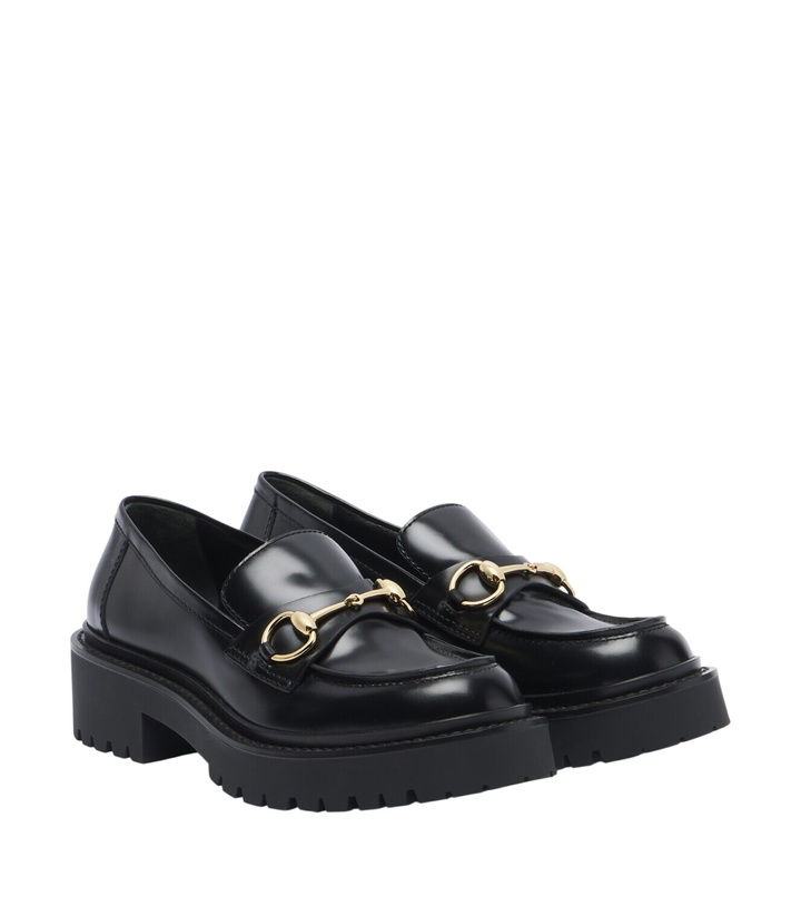 Photo: Gucci Rhody Horsebit leather platform loafers