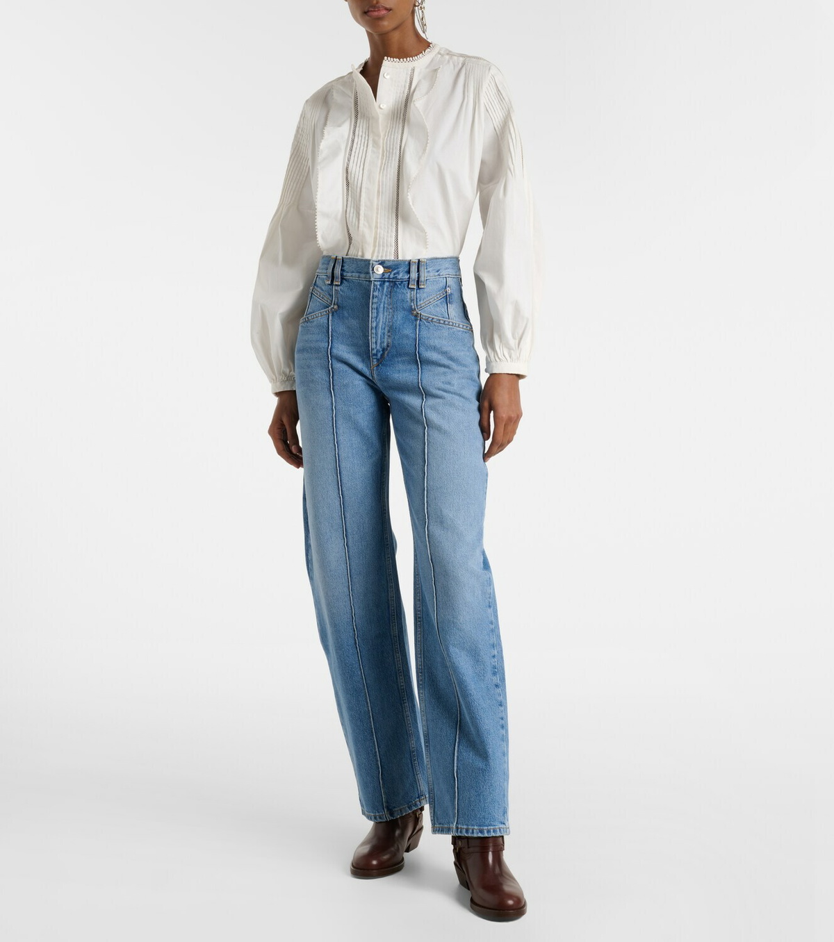 Isabel Marant Drolane high-rise straight jeans